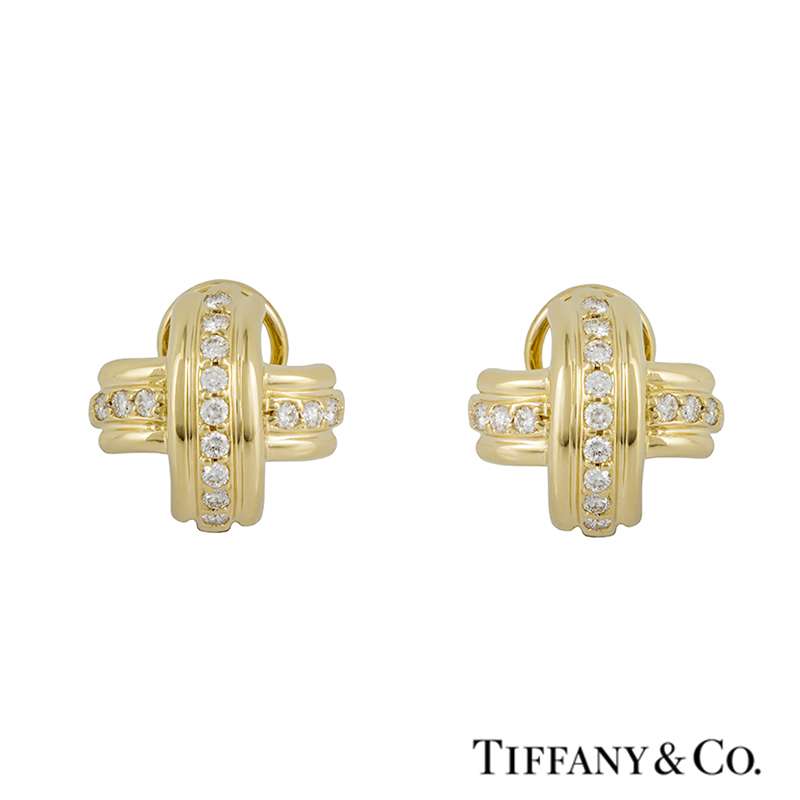 Tiffany and co x earrings discount